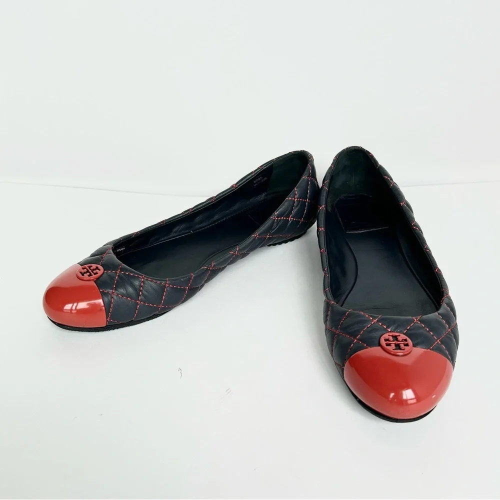 TORY BURCH Kaitlin Quilted Leather Ballet Flats